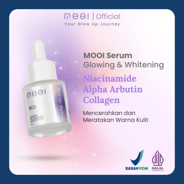 Serum Mooi Pure Glow 20ml - Serum Korea Pencerah Wajah (100% ORIGINAL BPOM) | Skin Care Face Serum
