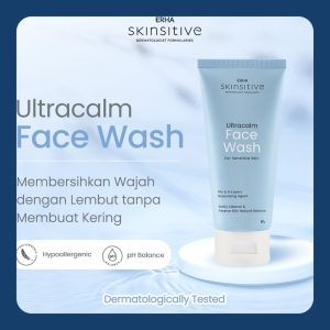 ERHA Skinsitive Ultracalm Face Wash 80g - Sabun Wajah Sensitif & Aman untuk Semua Jenis Kulit