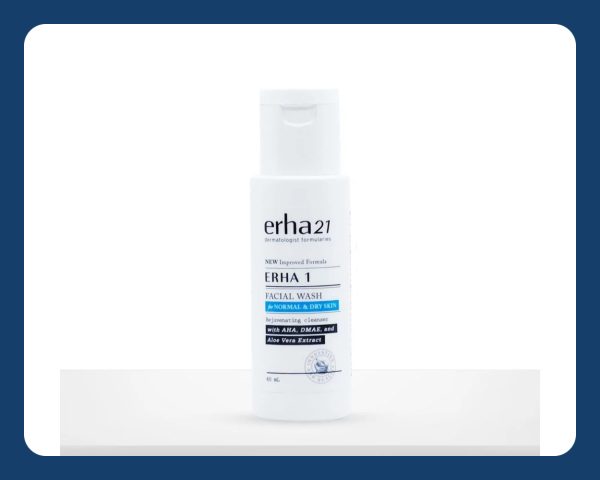 ERHA 1 Facial Wash for Normal & Dry Skin 60ml - Sabun Muka Kulit Normal dan Kering