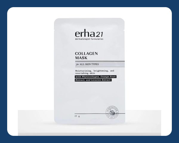 ERHA Collagen Mask 4 pcs - Masker Kolagen Anti Aging & Pencerah