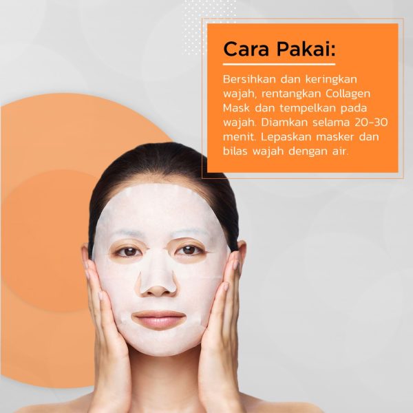ERHA Collagen Mask 4 pcs - Masker Kolagen Anti Aging & Pencerah - Image 6
