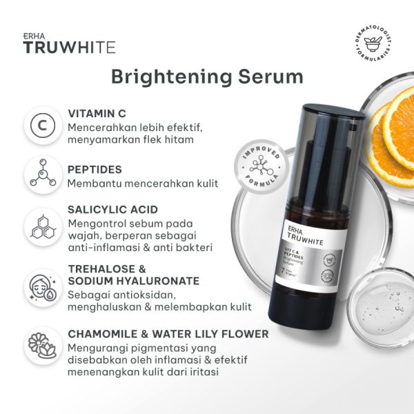 ERHA Truwhite VIT C & Peptides Brightening Serum 20 ml - Serum Pencerah Wajah - Image 4