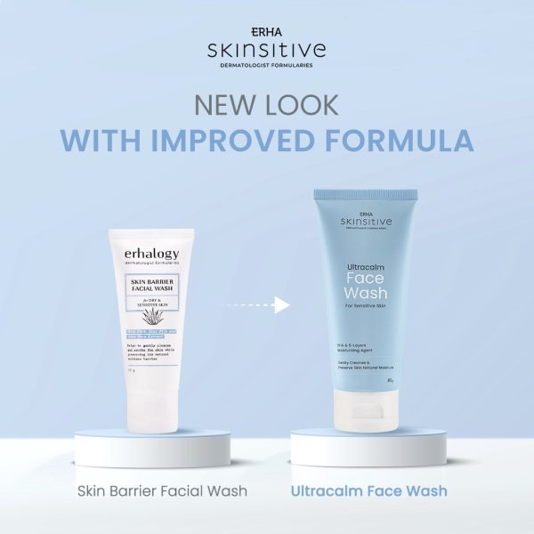 ERHA Skinsitive Ultracalm Face Wash 80g - Sabun Wajah Sensitif & Aman untuk Semua Jenis Kulit - Image 3