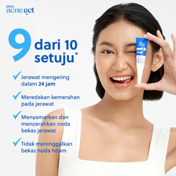 ERHA Acneact Acne Spot Gel BHA & Sulfur 10g - Obat Totol Jerawat - Image 5
