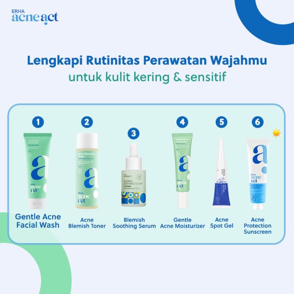 ERHA Acneact Witch Hazel & BHA Gentle Facial Wash 100g - Sabun Wajah Jerawat - Image 6