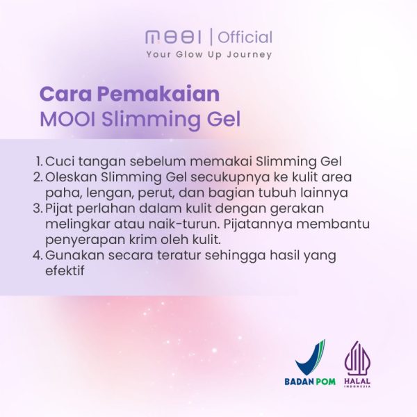 Mooi Pure Glow Slimming Gel, Gel Pembakar Lemak isi 80gr (100% Original) - Image 4
