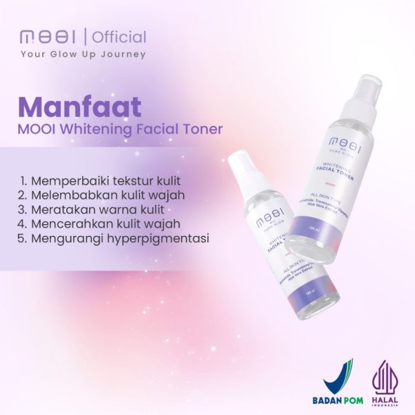 Mooi Whitening Facial Toner 100ml (Original 100%) - Image 2
