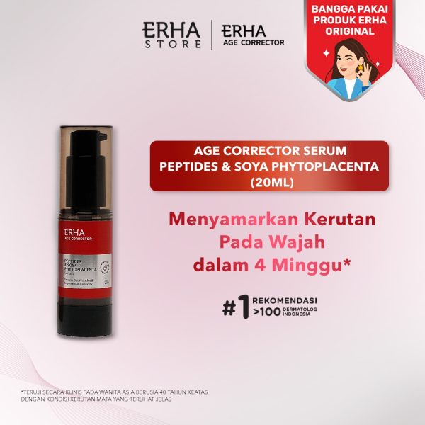 ERHA Age Corrector Serum Peptides & Soya Phytoplacenta 20ml - Serum Anti Penuaan - Image 3
