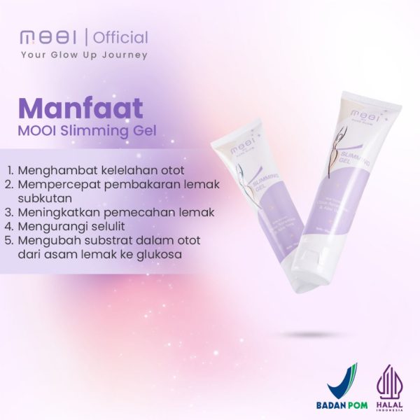 Mooi Pure Glow Slimming Gel, Gel Pembakar Lemak isi 80gr (100% Original) - Image 2