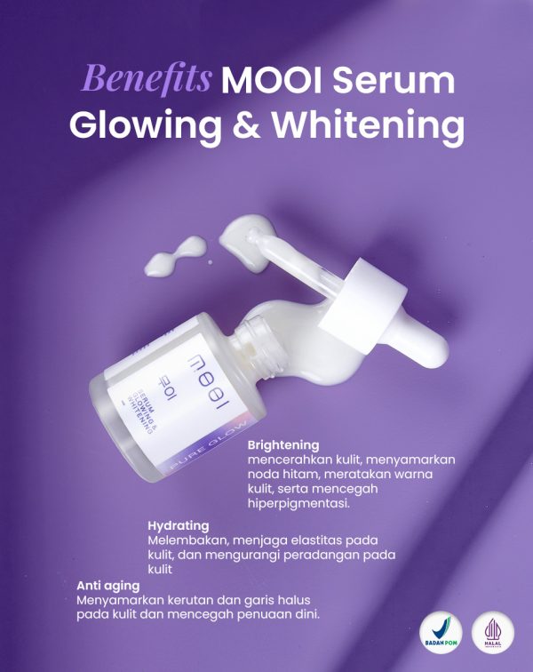Serum Mooi Pure Glow 20ml - Serum Korea Pencerah Wajah (100% ORIGINAL BPOM) | Skin Care Face Serum - Image 6