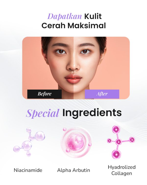 Serum Mooi Pure Glow 20ml - Serum Korea Pencerah Wajah (100% ORIGINAL BPOM) | Skin Care Face Serum - Image 7