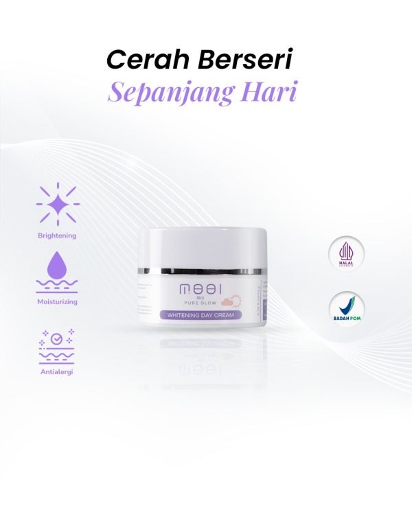 Mooi Whitening Day Cream - Pelembab Krim Pagi Pencerah Wajah, Melembabkan Kulit Meratakan Warna Kulit  10gr (Original 100%) - Image 7