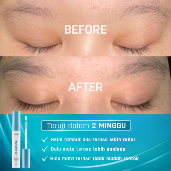 ERHAIR Lashbooster Multi-Peptide Lash & Brow Serum (3ml) - Serum Alis & Bulu Mata - Image 4