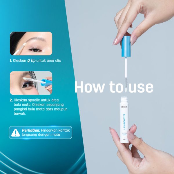 ERHAIR Lashbooster Multi-Peptide Lash & Brow Serum (3ml) - Serum Alis & Bulu Mata - Image 6