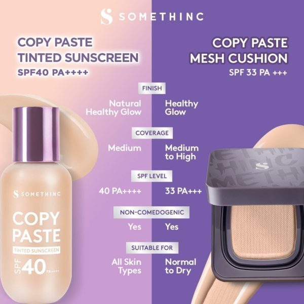 SOMETHINC Copy Paste Tinted Sunscreen SPF 40 PA++++ - Skin Tint - Image 8