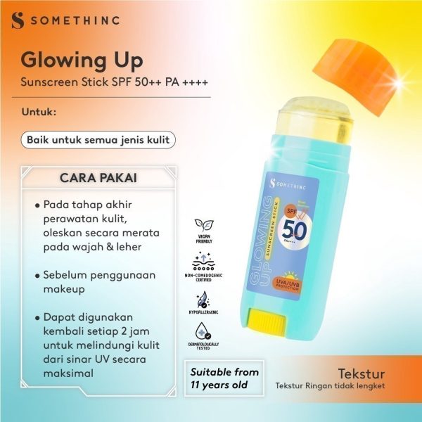 [CERTIFIED IN VIVO + IN VITRO AUSTRALIA] SOMETHINC Holyshield Glow Sunscreen Stick SPF 50++ PA ++++ - Sunblock Pelindung dari Sinar Matahari - Image 7