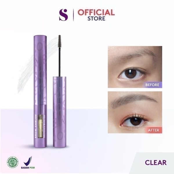 SOMETHINC BROW EMBLEM Microcara Brow Gel Waterproof - Maskara Alis Kuas Super Tipis - Image 8