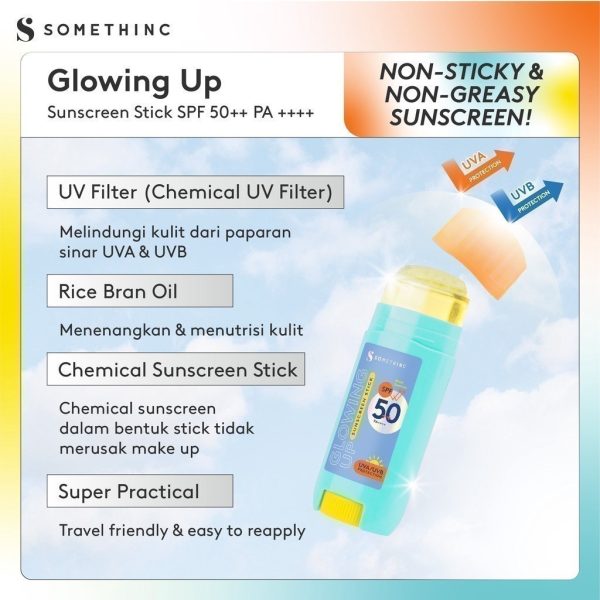 [CERTIFIED IN VIVO + IN VITRO AUSTRALIA] SOMETHINC Holyshield Glow Sunscreen Stick SPF 50++ PA ++++ - Sunblock Pelindung dari Sinar Matahari - Image 6