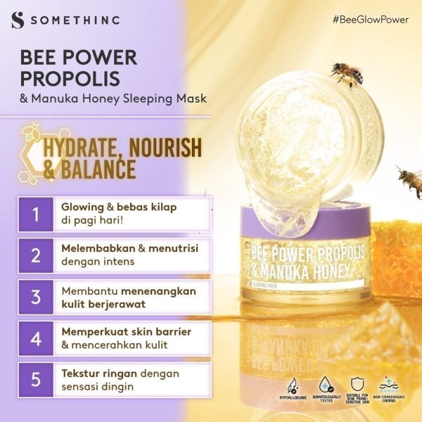 SOMETHINC Bee Power Propolis & Manuka Honey Sleeping Mask - Image 6