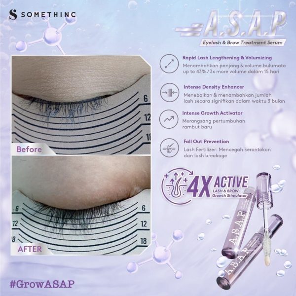 SOMETHINC ASAP Eyelash & Brow Treatment Serum - (Serum Bulu Mata dan Alis) - Image 6