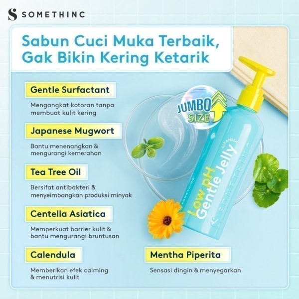 SOMETHINC Low pH Gentle Jelly Cleanser -  Sabun Cuci Muka Semua Jenis Kulit - Image 5