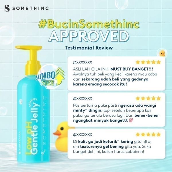 SOMETHINC Low pH Gentle Jelly Cleanser -  Sabun Cuci Muka Semua Jenis Kulit - Image 4
