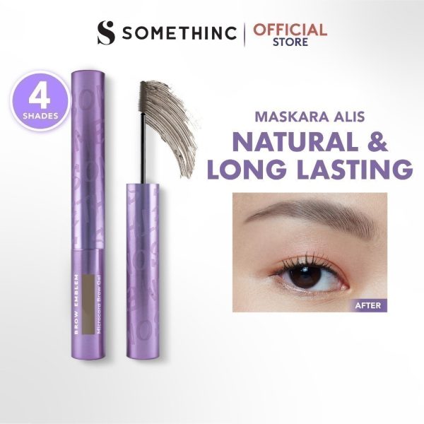SOMETHINC BROW EMBLEM Microcara Brow Gel Waterproof - Maskara Alis Kuas Super Tipis - Image 2