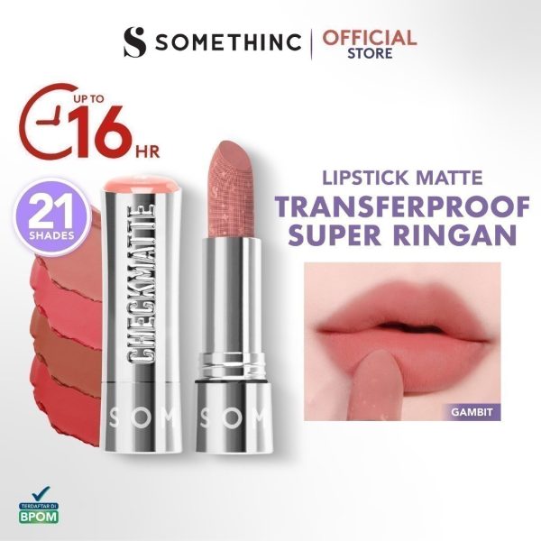 [RAMADAN GIFT] SOMETHINC Checkmatte Transferproof Lipstick - Lipstick Batang Transferproof - Image 7