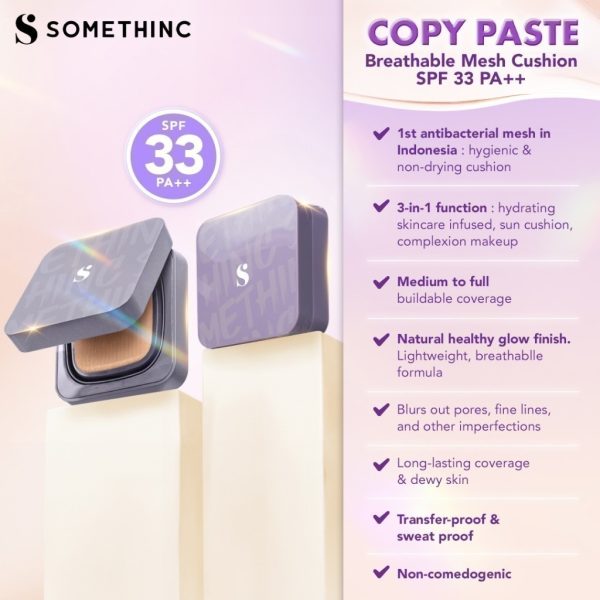 SOMETHINC (REFILL) Copy Paste Breathable Mesh Cushion SPF 33 PA++ - Image 3
