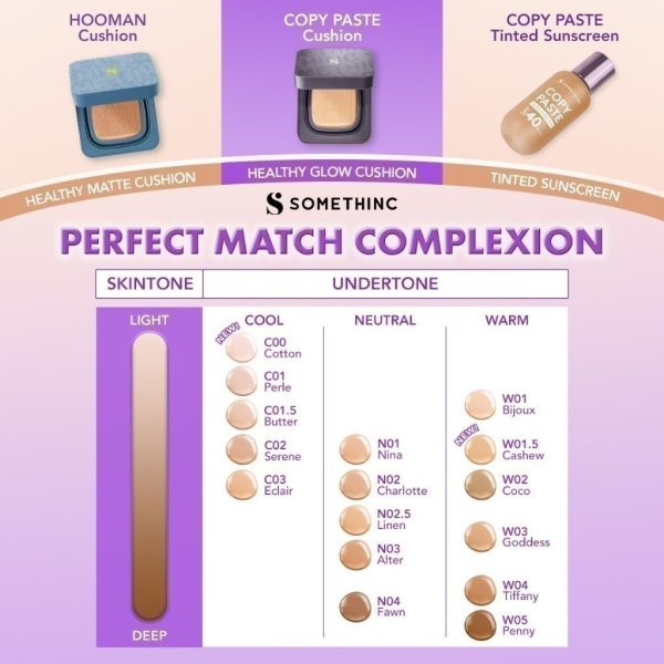 SOMETHINC (REFILL) Copy Paste Breathable Mesh Cushion SPF 33 PA++ - Image 4