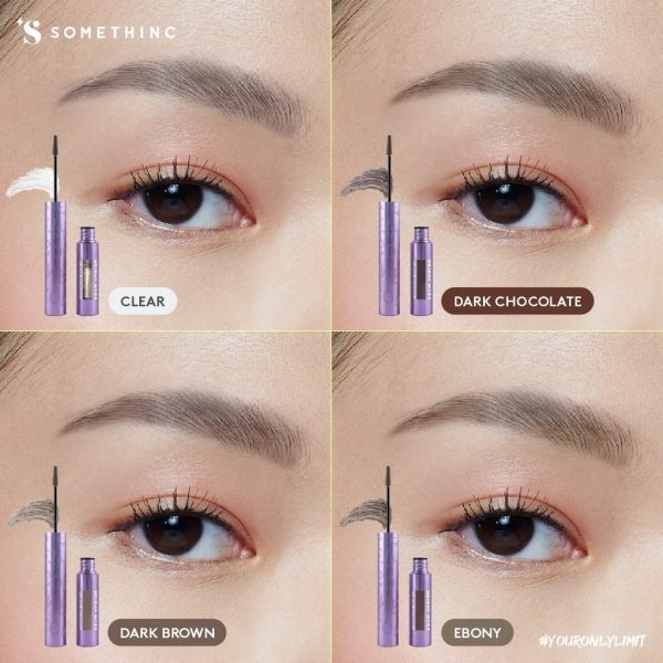 SOMETHINC BROW EMBLEM Microcara Brow Gel Waterproof - Maskara Alis Kuas Super Tipis - Image 6