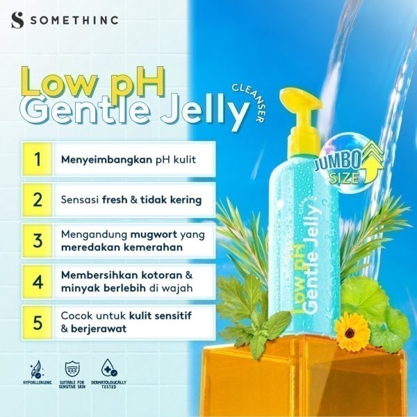 SOMETHINC Low pH Gentle Jelly Cleanser -  Sabun Cuci Muka Semua Jenis Kulit - Image 6