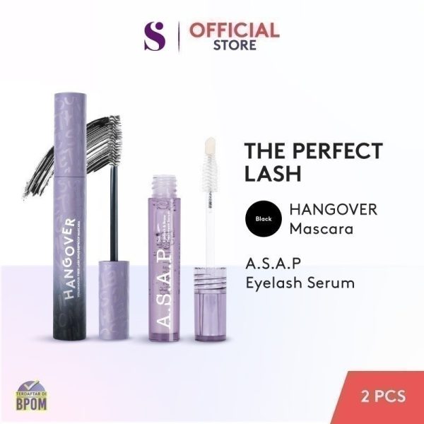 SOMETHINC HANGOVER Voluminous Fiber Lash Smudgeproof Mascara - Waterproof Mascara Tahan Lama - Image 10