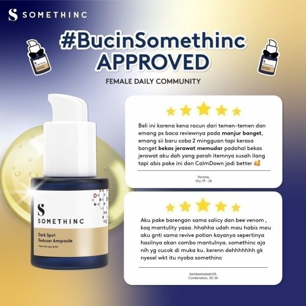 SOMETHINC Dark Spot Reducer Ampoule - 2x Power Samarkan Bekas Jerawat dan Flek Hitam - Image 6