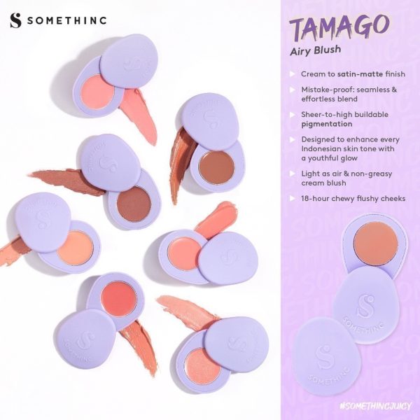 SOMETHINC TAMAGO Airy Blush - Blush On Wajah - Image 3