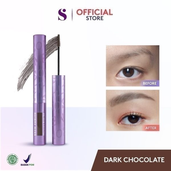 SOMETHINC BROW EMBLEM Microcara Brow Gel Waterproof - Maskara Alis Kuas Super Tipis - Image 9