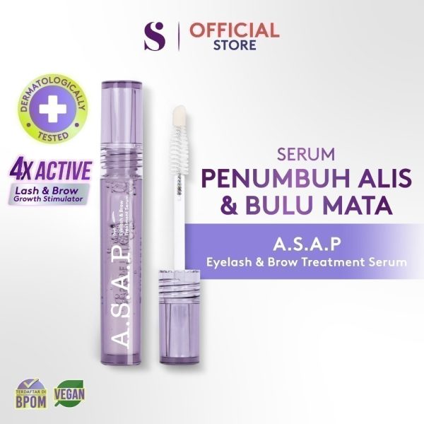 SOMETHINC ASAP Eyelash & Brow Treatment Serum - (Serum Bulu Mata dan Alis) - Image 3
