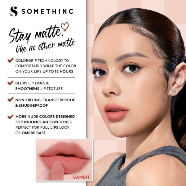 [RAMADAN GIFT] SOMETHINC Checkmatte Transferproof Lipstick - Lipstick Batang Transferproof - Image 3