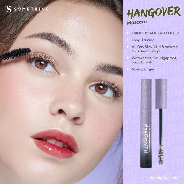 SOMETHINC HANGOVER Voluminous Fiber Lash Smudgeproof Mascara - Waterproof Mascara Tahan Lama - Image 4