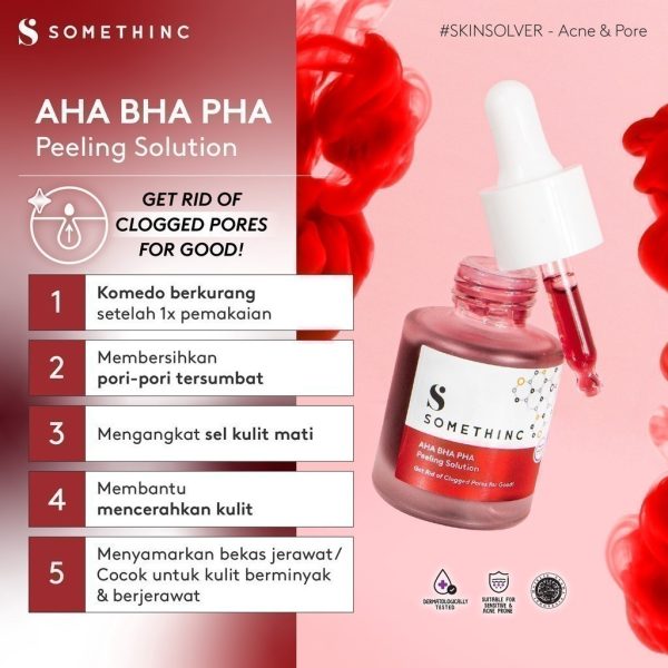 SOMETHINC [2 PCS] COPY PASTE Breathable Mesh Cushion SPF 33 PA++ x AHA BHA PHA Peeling Solution Serum - Image 6