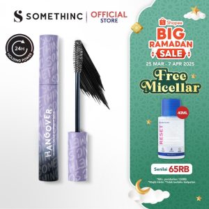 SOMETHINC HANGOVER Voluminous Fiber Lash Smudgeproof Mascara - Waterproof Mascara Tahan Lama