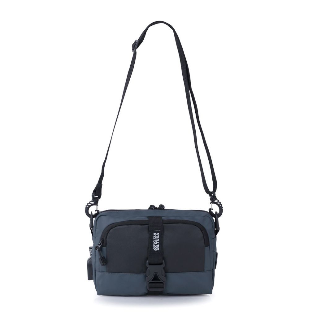 Tas Sling Bag Pria Kuzatura Abu-Abu - Image 5