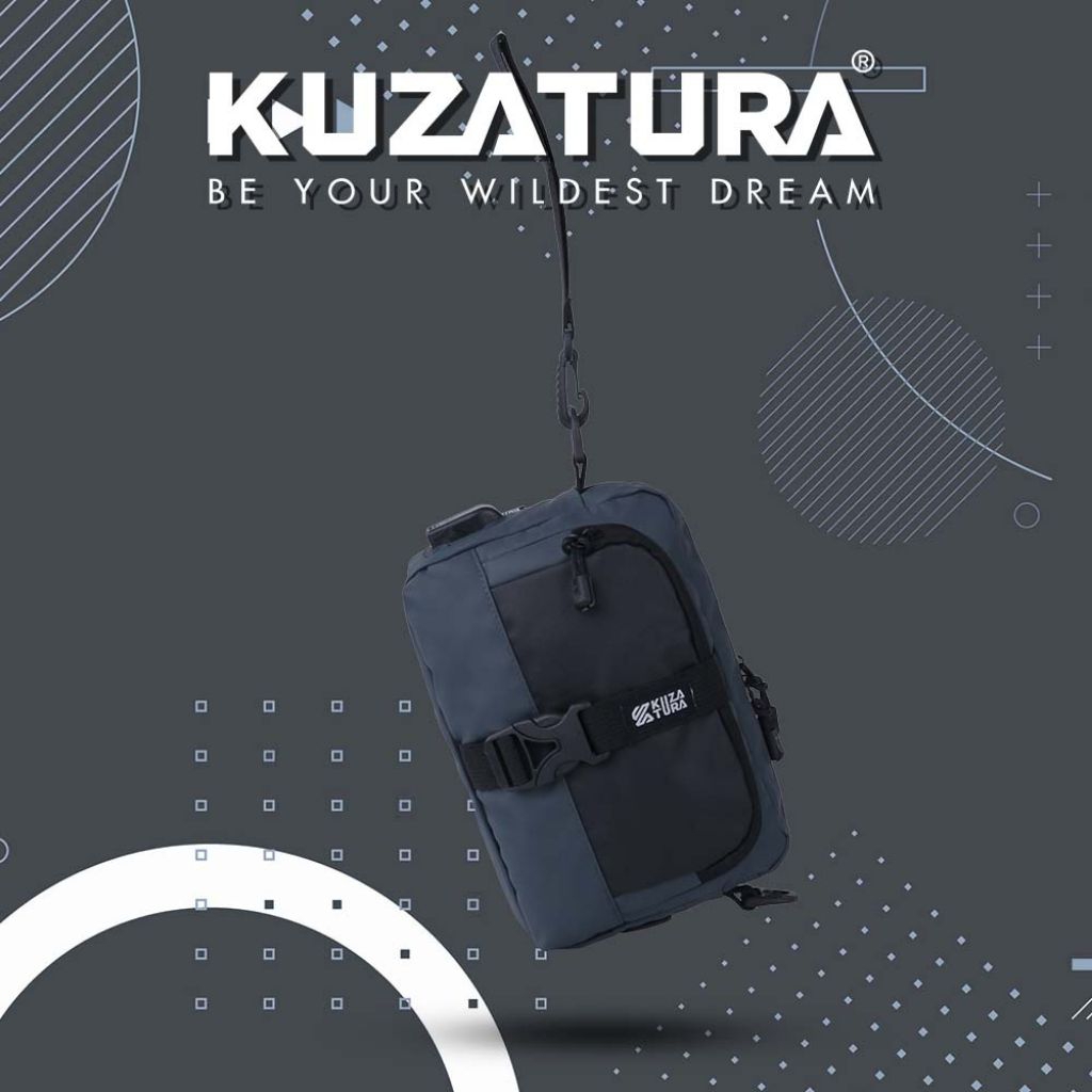 Tas Sling Bag Pria Kuzatura Abu-Abu - Image 6