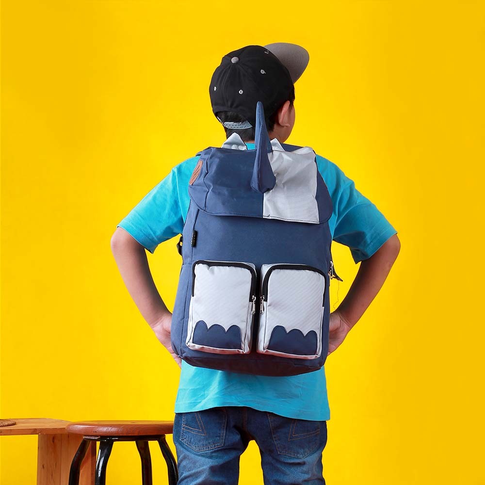 Tas Punggung / Backpack Anak Laki-Laki Navy Comb - Image 3