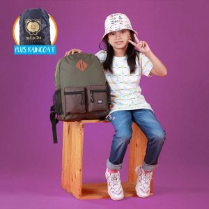 Infikids Tas Ransel Anak Perempuan Murah Original Hijau Tua