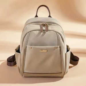 Tas Ransel Backpack Wanita Waterproof Bahan Nilon Simple Premium