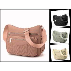 Tas Selempang Bordir Wanita Sling Bag JNV CBLB78JNV Bahan Nilon Waterproof Anti Air