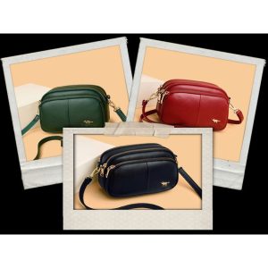 Tas Selempang Wanita Kalani Bahan Semikulit 4 Saku (Ruang) 3 Variasi Warna