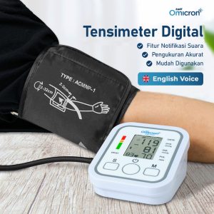 Tensimeter Digital Pengukur Tekanan Darah English Voice