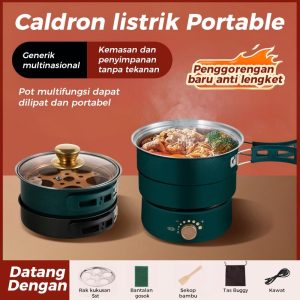 Panci Listrik Watt Rendah Serbaguna 2.2L /Kompor Listrik Multifungsi